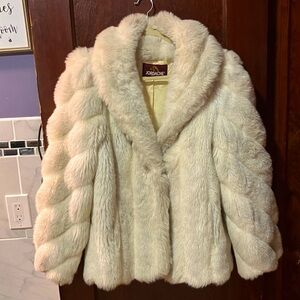 Jordache DEADSTOCK VINTAGE Y2K Women's Plush Faux Fur  Jacket 11/12